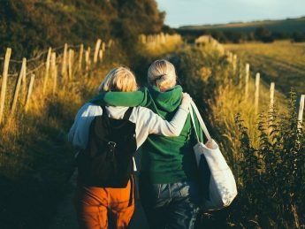 friends walking together